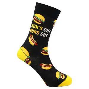 Buns Out Funny Bamboo Knit Socks