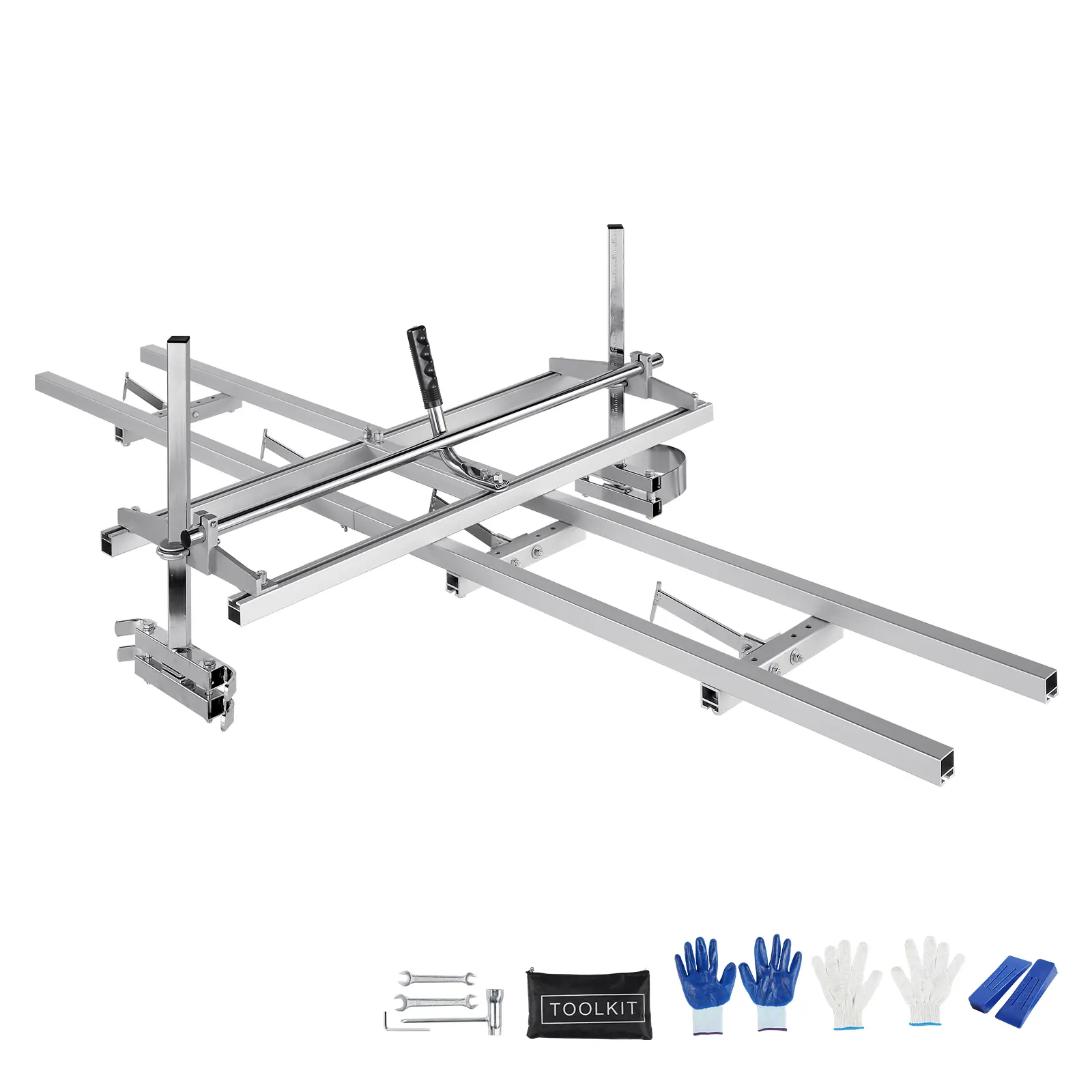 【summerfinds】VEVOR Chainsaw Mill and Rail Mill Guide System, Portable Sawmill 14"-36" Guide Bar, 9ft Aluminum Saw Milling Rail Guide with Chainsaw Planking Mill for Woodworkers and Carpenters