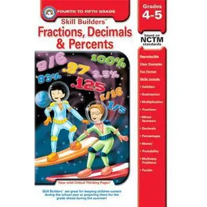 USED-Fraction, Decimals, Percents, Grades 4-5 (Skill Builders) by Rainbow Bridge Publishing Staff (Paperback)