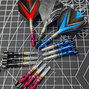 Rotatable Dart Tail Attachment, Darts Tips - Precision-Carved Aluminum Rod, Universal Fit with Rotating Base, Lightweight, Durable & Corrosion-Resistant, 3 Color Options for Quality & Effortless Use, Ideal for Beginners & Experienced Players Darts Gear