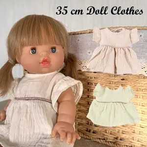 1 Set Summer Style Fashion Doll Clothes DIY Accessories Suitable 30-35cm Doll Toys,Soft Gauze Top & Underwear Set, Casual Summer Dress for Newborn Baby Doll, Doll Accessories