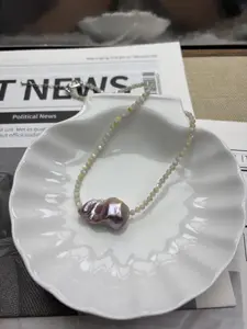 Rebecca(9553)gc.Diamond Baroque Necklace