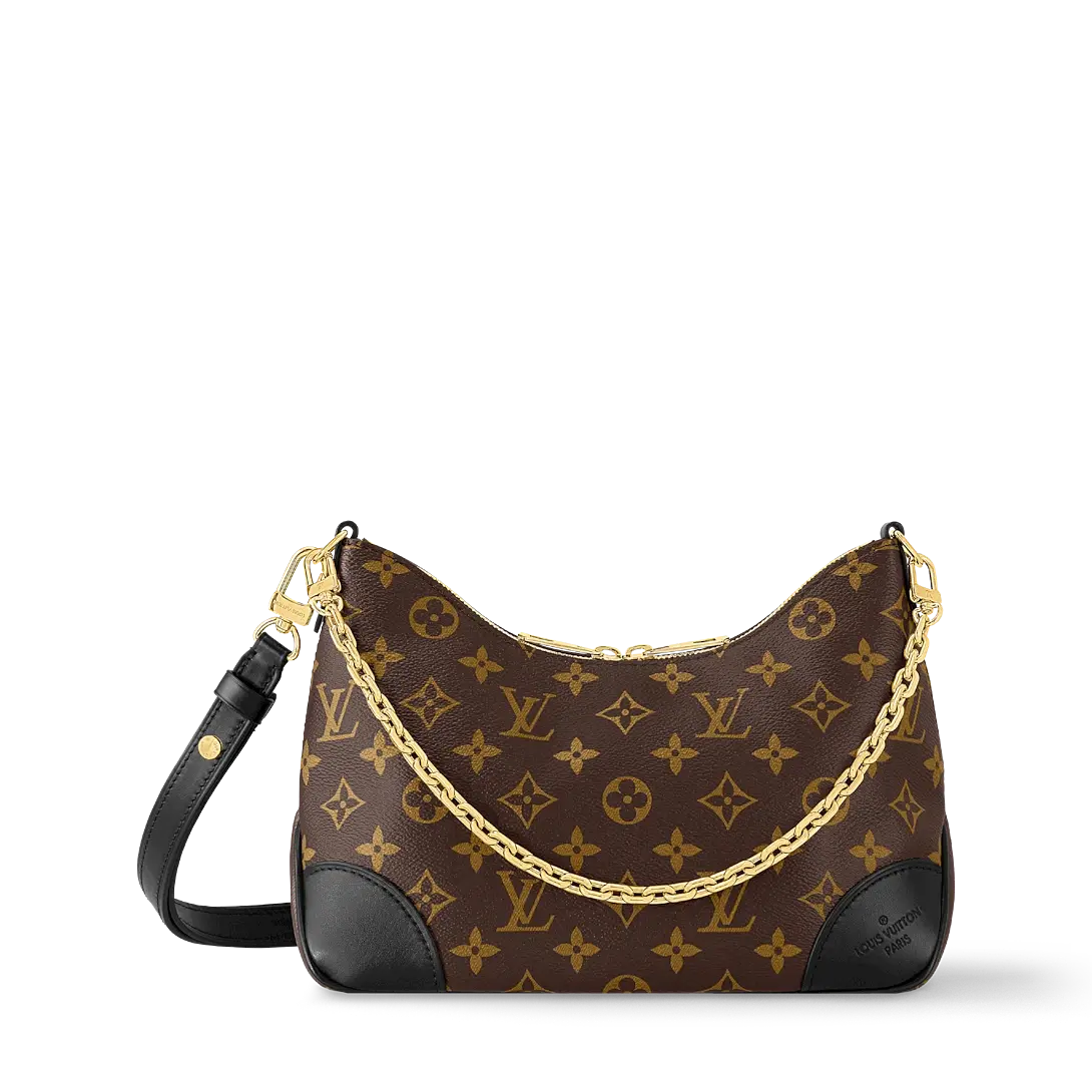 Pre-owned Louis Vuitton Boulogne Black Cowhide Shoulder/Crossbody Bag