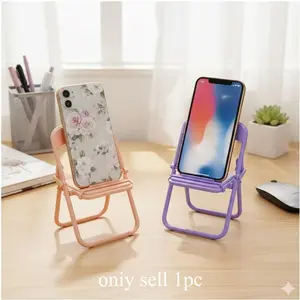 Foldable Phone Stand in Trendy Macaron Colors - Stylish Desk & Table Mount for Home & Office. Portable, Space-Saving Design for Phones & Tablets. Functional Accessory for Work, Study, and Entertainment.
