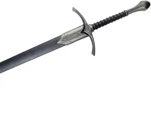 Medieval Crusader Sword Replica with Scabbard | Non-Sharp Cosplay Prop for Wizard Costume & Display