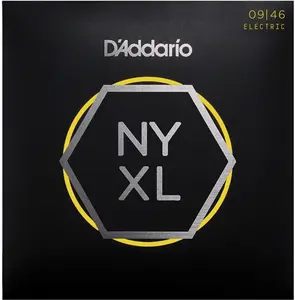 D'Addario NYXL0946 Nickel Wound Electric Guitar Strings, Super Light Top / Regular Bottom, 9-46 D'Addario NYXL0946 Nickel Wound Electric Guitar Strings, Super Light Top / Regular Bottom, 9-46