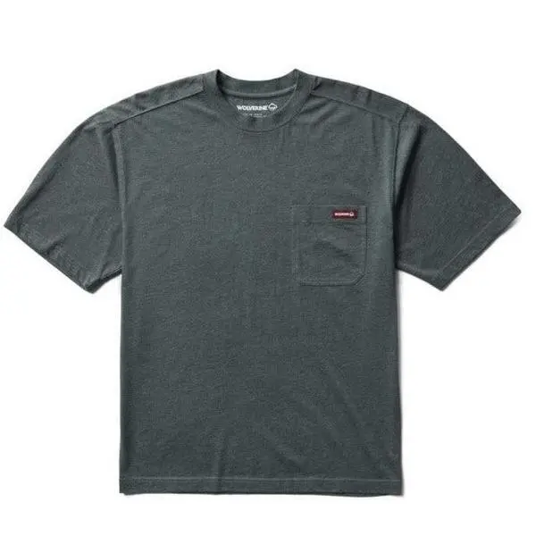 Wolverine Classic Short Sleeve Pocket T-Shirt - Charcoal Heather