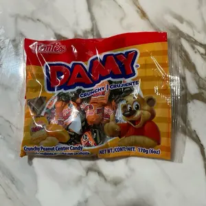 Montes Damy Crunchy Peanut Center Candy Mexican Candy