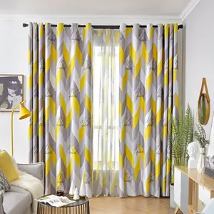 Colorful Geometric Print Blackout Curtain, Insulating Dustproof Sunscreen, Modern Minimalist Design for Bedroom and Living Room, Thermal Insulated Curtain