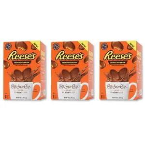 REESE'S Peanut Butter Cup Cocoa Mix, Hot Chocolate, Make Hot or Iced Cocoa, Made With Real Milk, Gluten Free, 1.25 oz packet (24 count)