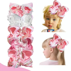 JoyBowie Large Alligator Bow Clip, Headbands Hair Bows For Baby Girls, Soft Silk Hair Accessories, Suitable For Girls Traveling And Shopping Hair Clips.
