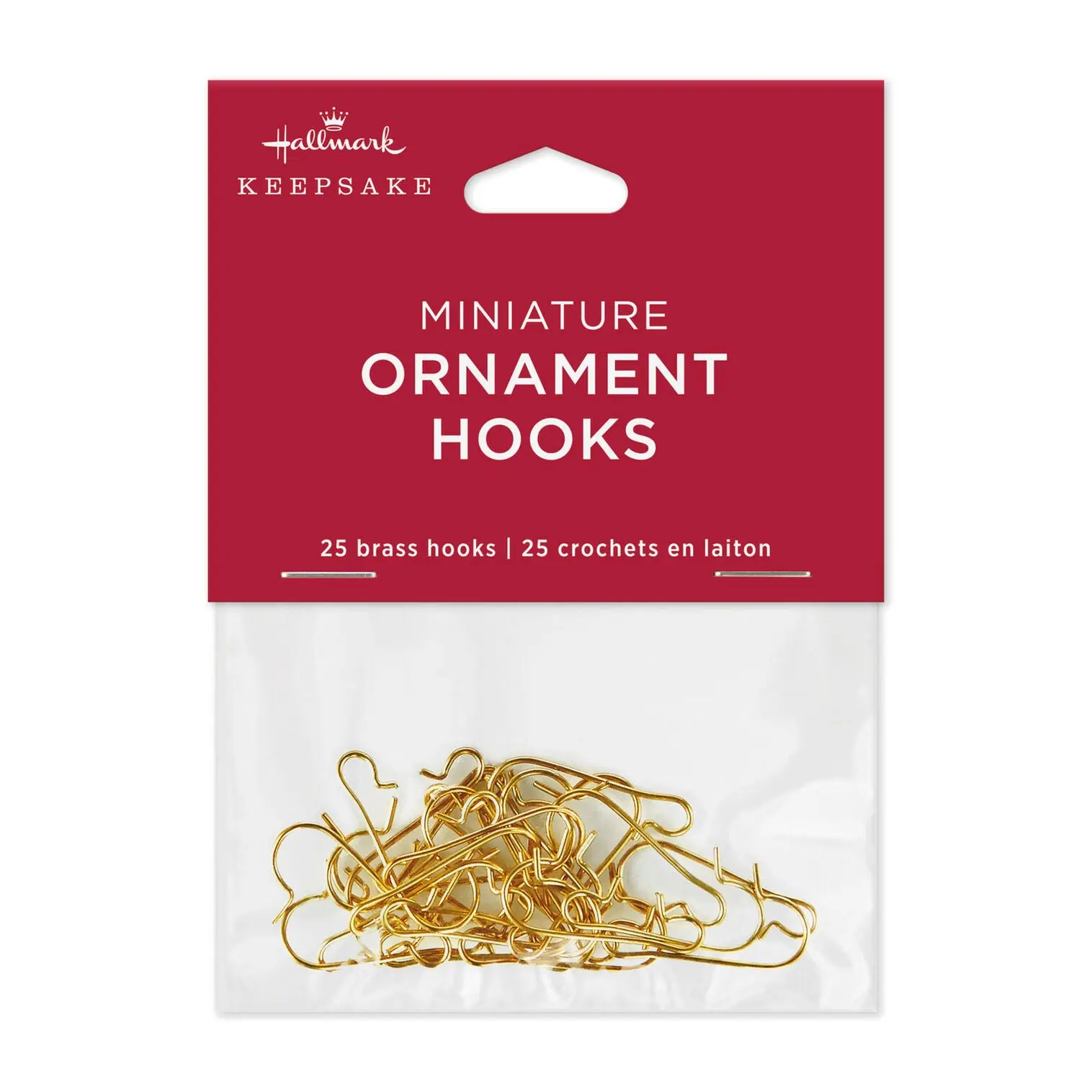 ORNAMENT-MINIATURE BRASS ORNAMENT HOOKS