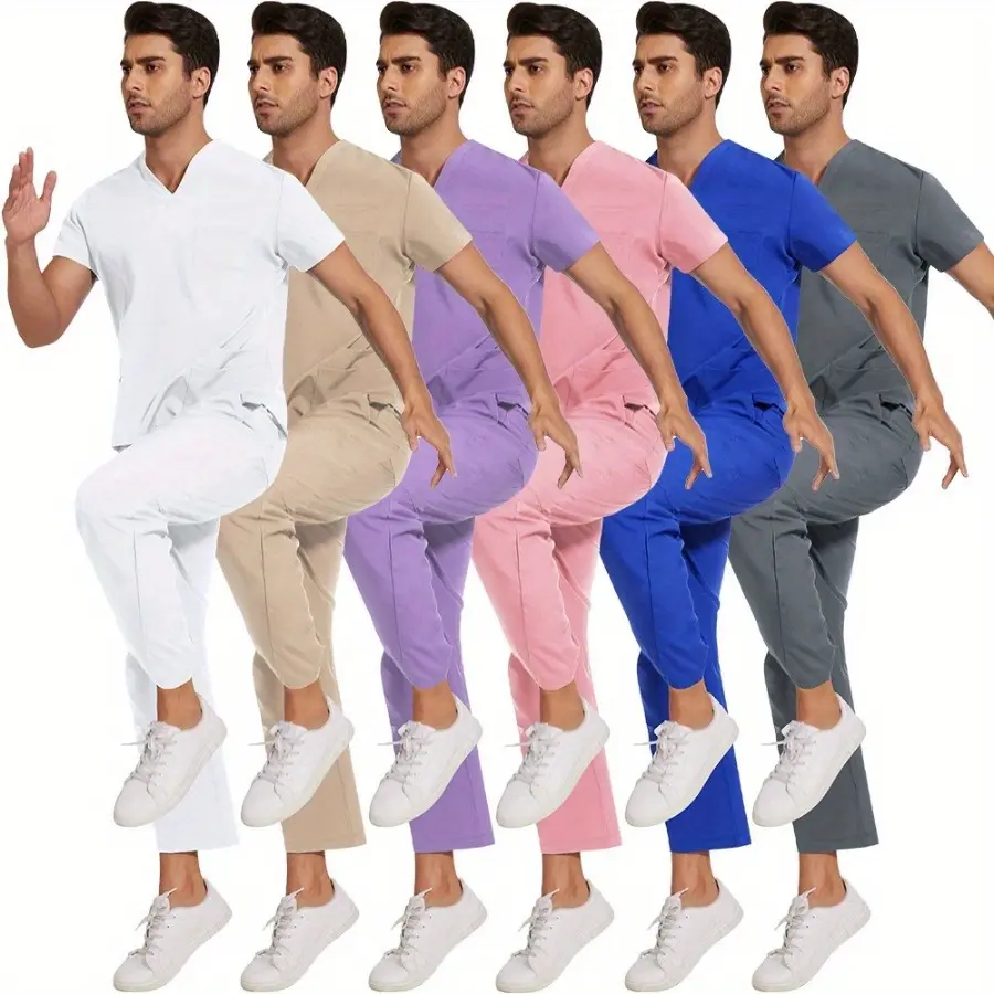 Don't Miss It! Dental Department High Elastic Split Clothing Male and Female Technician Caregiver Hand-dress Suit Womenswear Uniforms Workwear Comfort