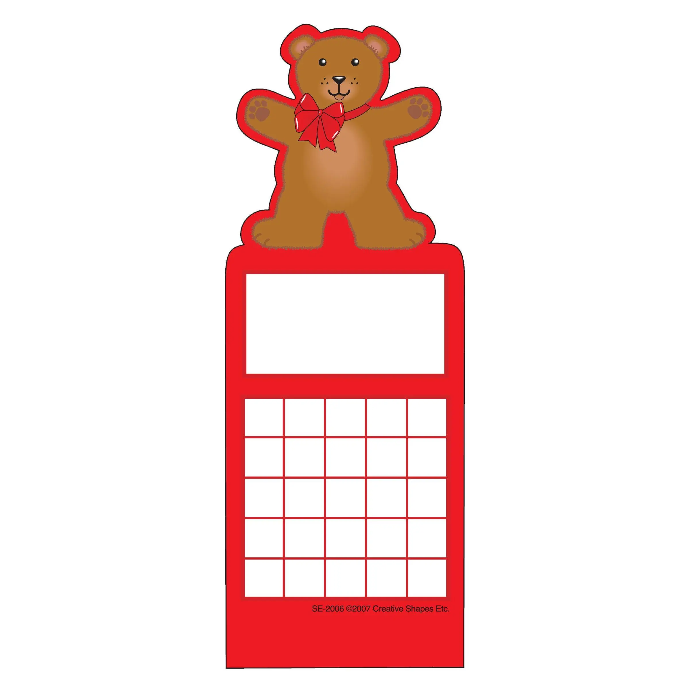 SHAPES ETC. Personal Incentive Chart - Bear, Classroom Supplies Charts, Teaching Supplies for School & Educational Use