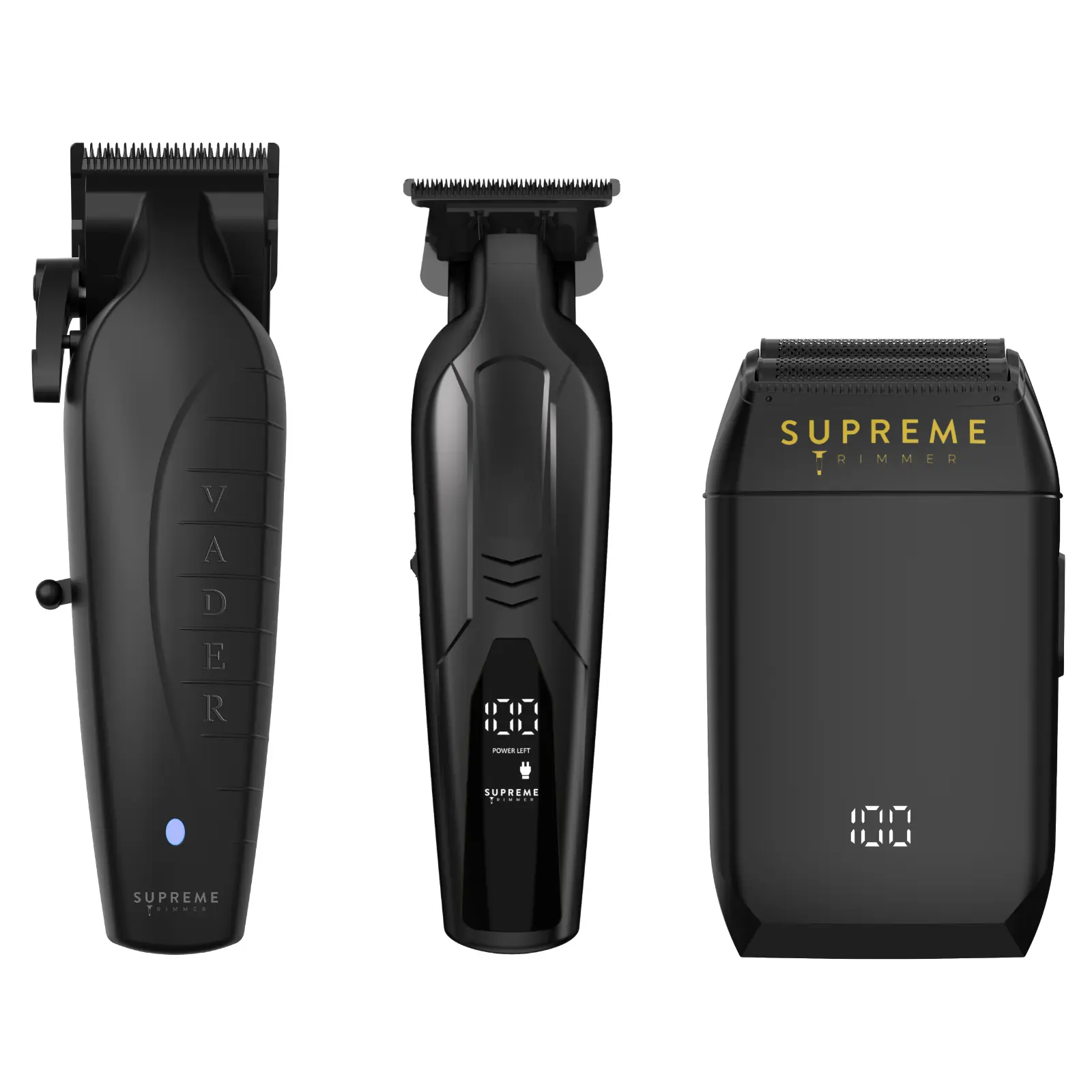 Supreme Trimmer 3-in-1 Vader clipper, vader lite trimmer, crunch shaver bundle
