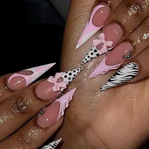 Gel-X Press On Nails with Unique Designs for Stylish Manicures Easy Application & Versatile Use