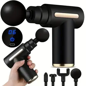 Fascia Gun Portable Muscle Massager Small Ladies Massage Gun Mini cross-border fascia gun Comfort shoulder beige massage devices