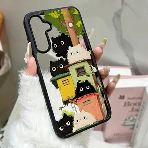 Silicone Phone Case For Samsung A56 5G Funda A17 A16 A55 A54 A15 A36 A35 A26 A25 A07 A06 A05s A05 A12 A13 A14 A34 Cute Cat Cover