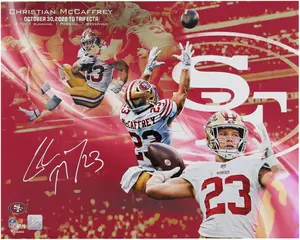 Christian McCaffrey San Francisco 49ers Autographed 16" x 20" Collage Photograph - Fanatics Authentic Certified