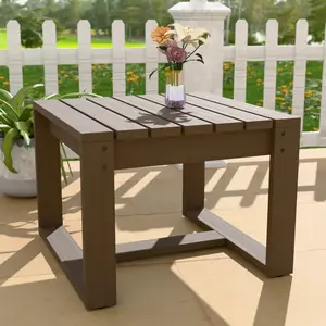 Natural Square Cedar Wood Table