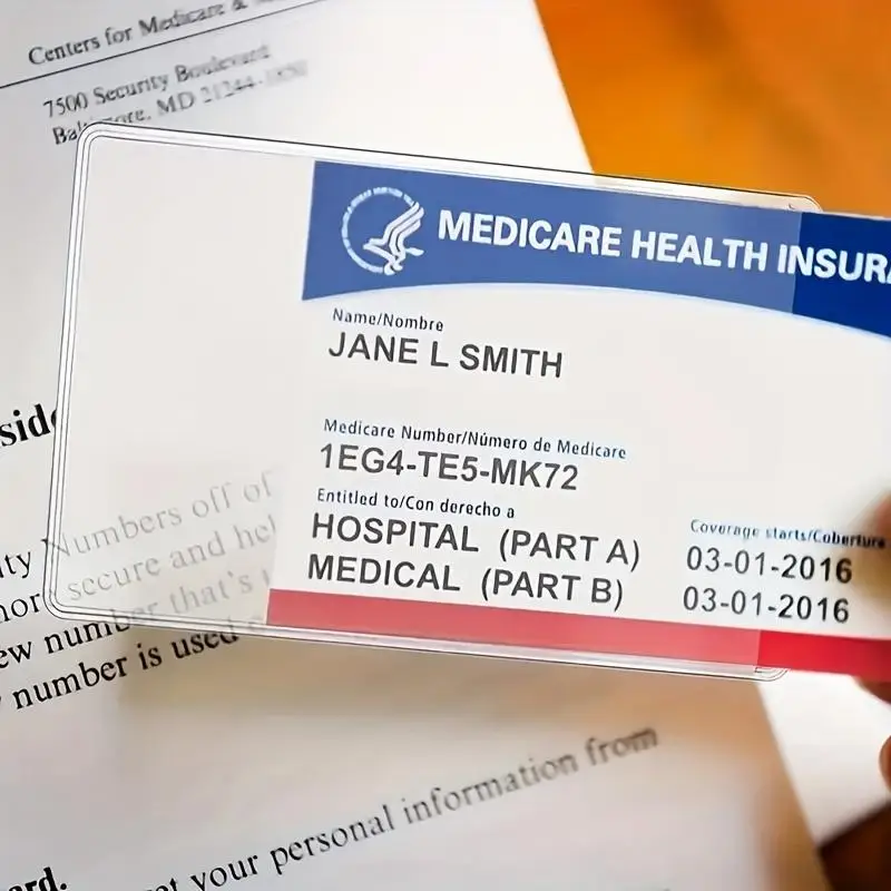 Waterproof Medical Card Holder, Car Accessories, PVC Transparent Dustproof Medicare Health Insurance Card Cover, Car Gadgets, Clear Bank Card ID Card