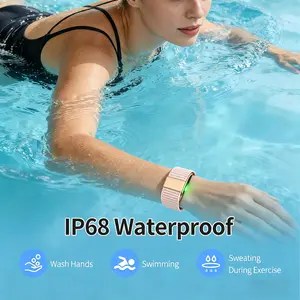 Smart Bracelet, Fitness Activity Trackers, Sleep Tracking Wearable - IP68 Waterproof Smart Bands with Step Counter, Alarm & Menstrual Cycle - Smart Watch Compatible with iPhone & Android, Gifts for Women Men