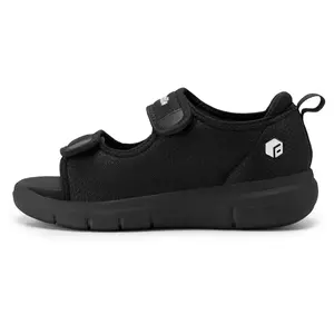 FitVille Diabetic Sandals for Men Wide Width with Arch Support, Men Diabetic Sandals Adjustable Fathersdaygift Footwear Boy Shoe Summer Soft Black sandals men Women