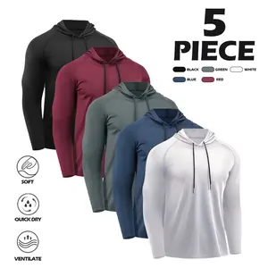Five-piece men's hoodie set, quick-dry and temperature-locking slim fit, essential for autumn and winter layering, suitable for both casual and sportswear, ideal for fitness and daily wear. Sweat Suit Streetwear Set
