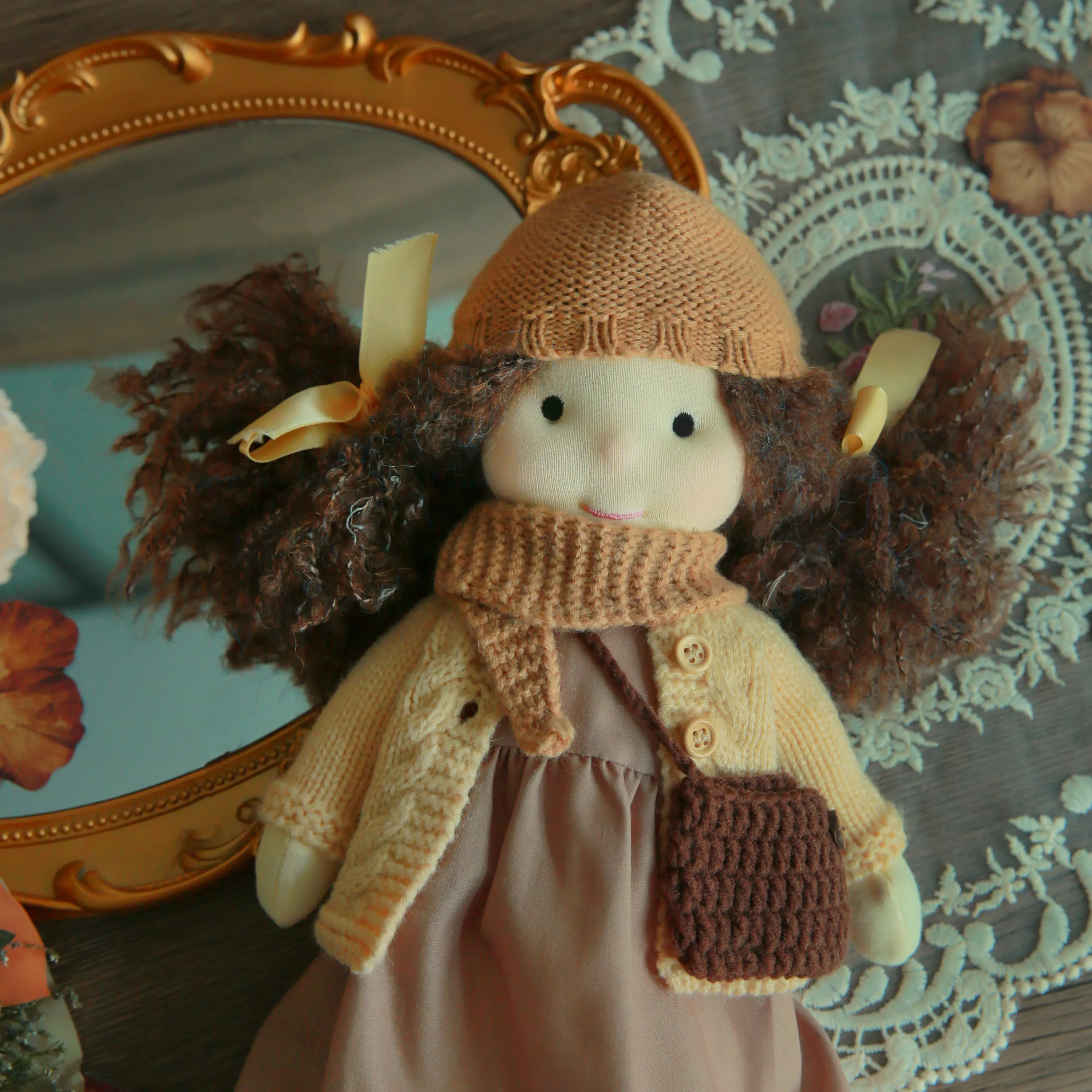 12" Dotty Waldorf Doll - Handmade Rag Doll for Kids Birthday | Cute Collectible Plush with Premium Gift Box
