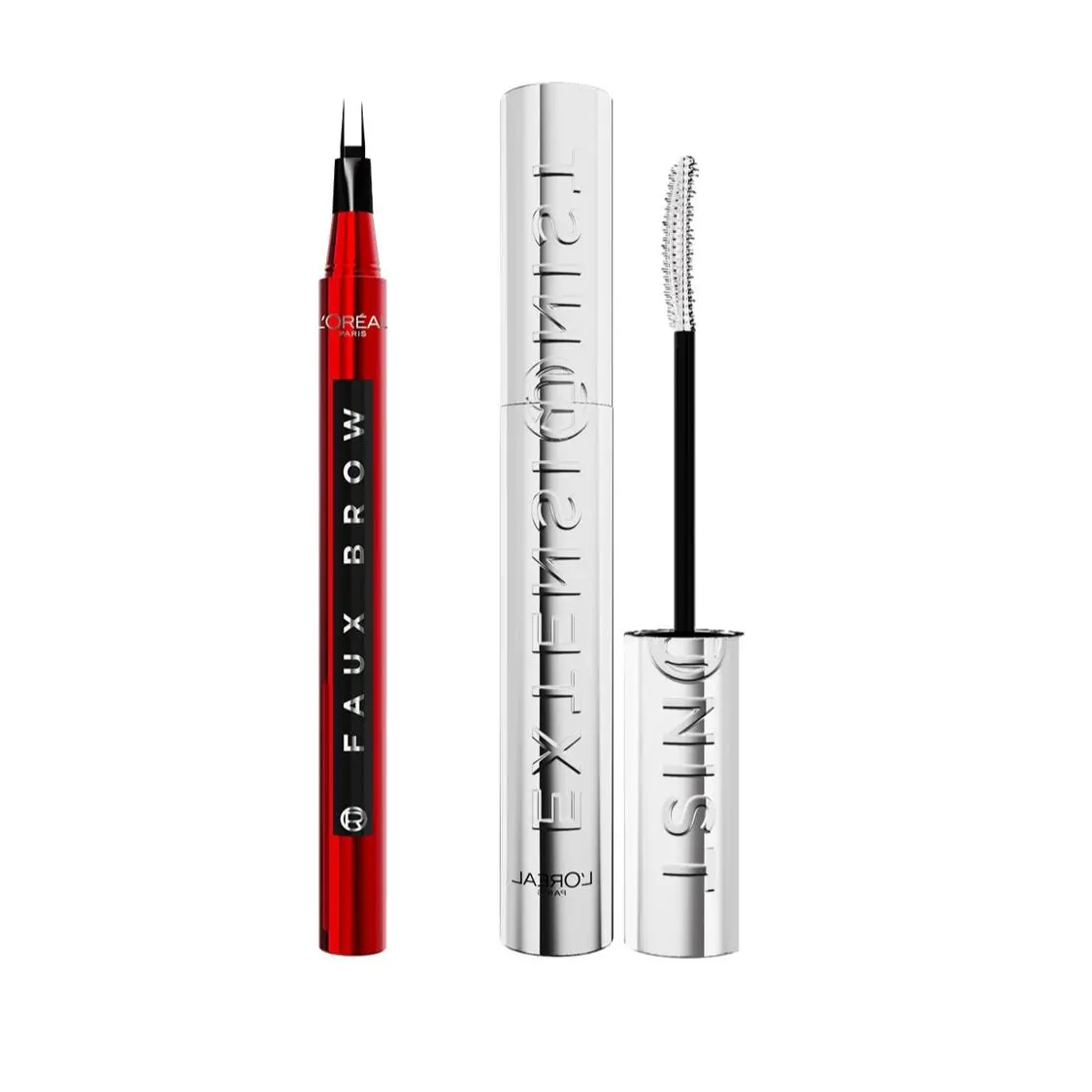 Faux Brow Pen & Extensionnist Lash-Extending Mascara Duo, L'Oréal Paris Faux Brow Pen & Extensionnist Lash-Extending Mascara Duo, L'Oréal Paris