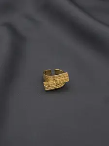 Golden Ridge Cuff Ring