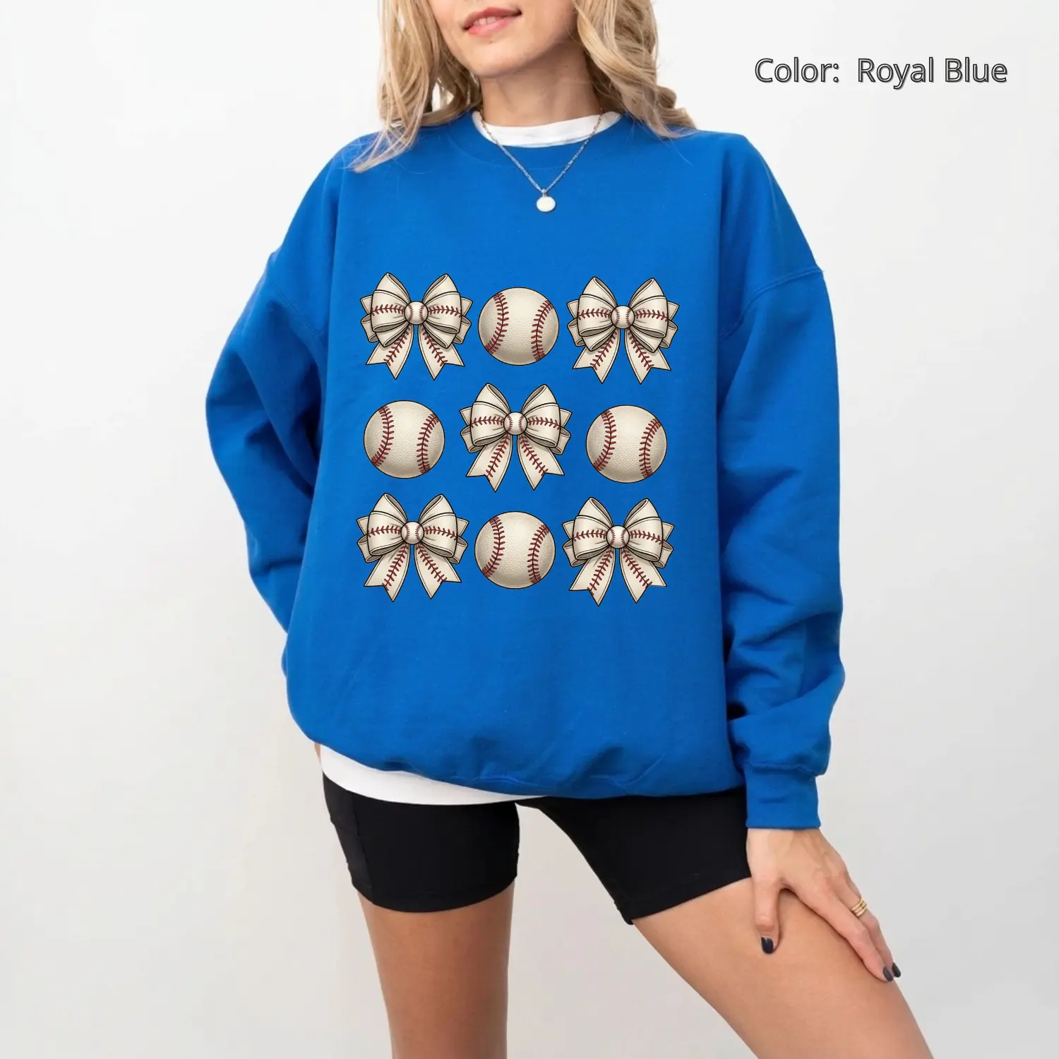 Baseball Bow Sweatshirt, Coquette Baseball Crewneck, Cute Baseball Lover Sweatshirt, Softball Bow Graphic Pullover, Game Day Sweatshirt, Baseball Mom Sweatshirt