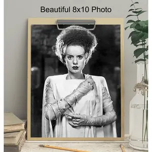 Bride of Frankenstein Poster - Frankenstein Decor - Horror Movie Posters - Hollywood Movie Wall Art Decor Photo - Home Theater Decoration for Women - Bridal Shower Gifts - Mary Shelley