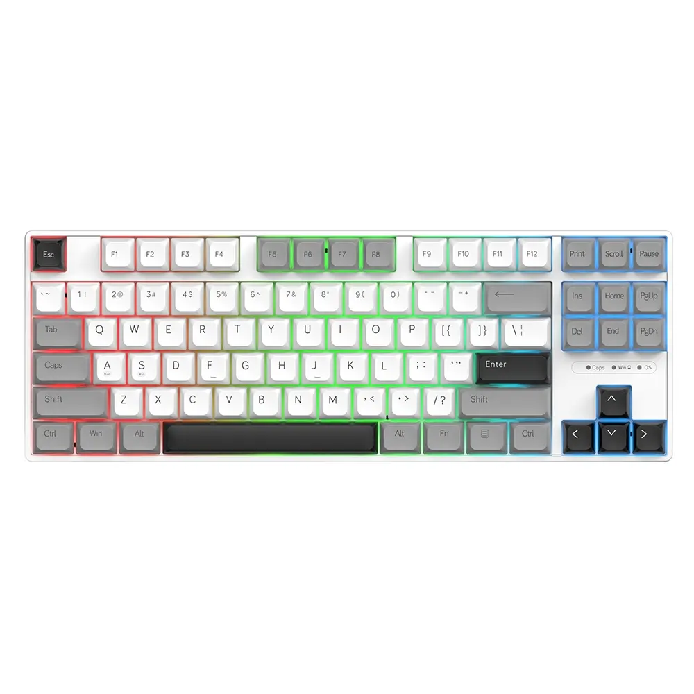 AJAZZ AK870MC wired mechanical keyboard TKL layout daydream switch ...
