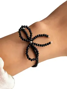 Elegant Simple Bowknot Design Beaded Bracelet, Boho Style Jewelry for Women & Girls, Trendy All-match & Exquisite Jewelry for Birthday Gift