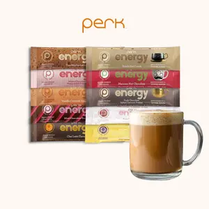 Perk Energy Original Sampler - 10 Amazing Flavors Beverage Protein
