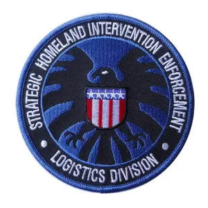 IRON MAN Homeland Enforcement Shield PATCH (Blue/Black)
