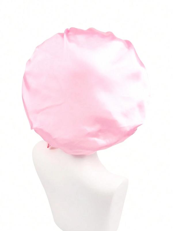Stretch Satin Colored Bonnet Cap For Women's Long Hair, Suitable For Sleeping, Makeup, Beauty And Heat Styling