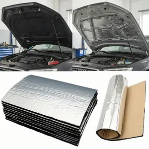 10-Pack Car Soundproofing Mats - Hood Insulation Foam - Closed Cell Noise Reduction Accessories - Waterproof, Shockproof, High Temperature Resistant & Durable Soundproofing Material