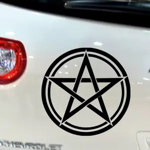 Pentagram permanent vinyl decal