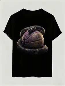Mamba Mentality KB Inspired T-Shirt Unisex Black Mamba Snake Basketball Graphic Tee For Men Women