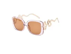Soul Mirror Transparent Crystal-Clear Frames with Sleek Rectangular Lenses & Premium UV400 Protection for Women's Style
