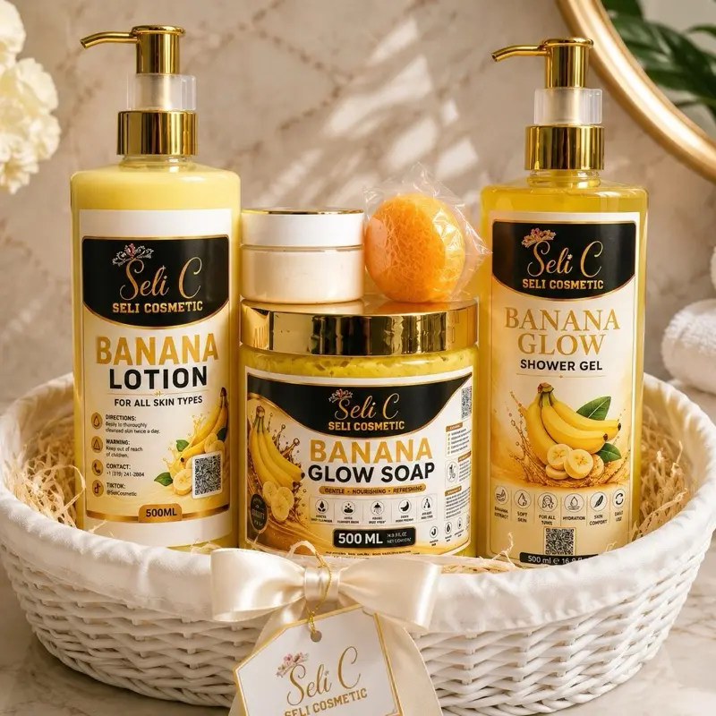 Seli Cosmetics Banana Glow Kit - Extra Brightening, Complexion Correcting