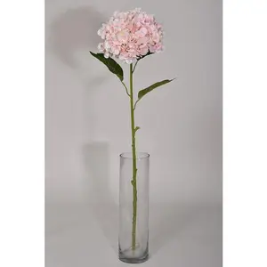 32" Silk Hydrangea Spray Light Pink