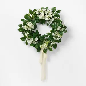 Hydrangea Wreath Cream - Threshold designed with Studio McGee