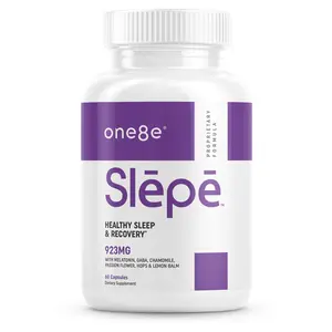 One8e Slēpē - Sleep Supplement Made With Natural Ingredients 60 Capsules with Melatonin, GABA, Chamomile, Passion Flower, Hops & Lemon Balm for Relaxation and Support - Healthcare, Fitness