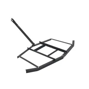 Fathersdaygift 66 in Tow Behind Drag Harrow, Q235 Steel Driveway Grader with Adjustable Bars & Pin Hitch, Supports 50lbs, Compatible with ATVs, Garden Lawn Tractorsdealsforyoudays