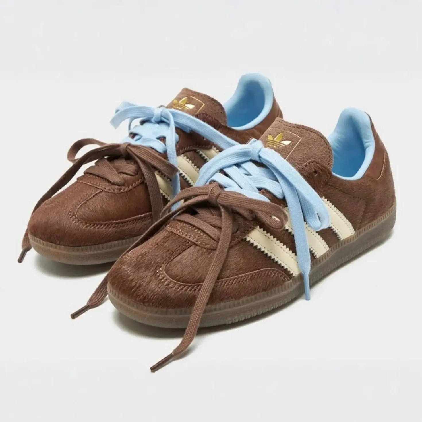 adidas Samba OG Earth Strata Pony Hair EU Exclusive Women's Fashion Footwear for Everyday Use Sneaker Shoe Girl
