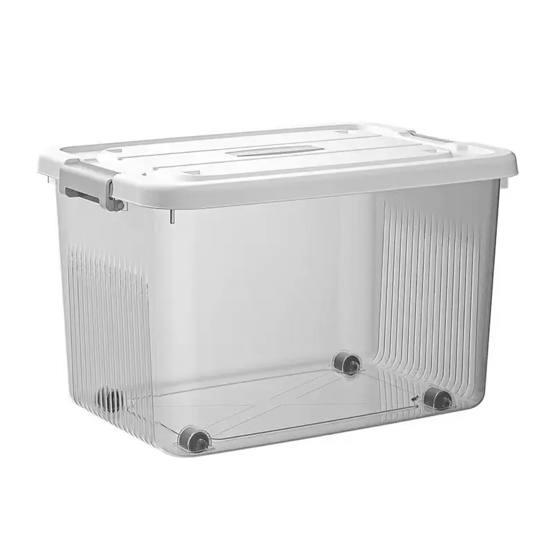 Large Foldable PP Storage Box 51×37×29cm, Heavy-Duty Plastic Organizer for Clothes, Toys & Home Storage