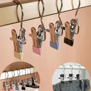 10/5/1 pcs-Stainless Steel Clothes Hangers with Hooks, Portable Closet Organizer, Valentine's Day New Year Decor, Spring Festival Decoration